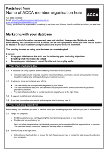 BHP guide to... Marketing with your database