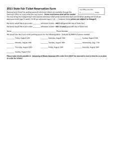 2011 State Fair Ticket Reservation Form