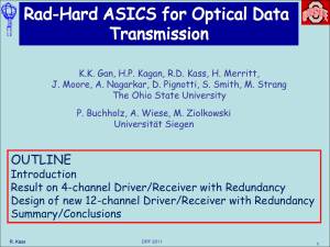 Rad-Hard ASICS for Optical Data Transmission
