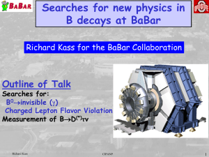 Search for new physics in B decays at BaBar