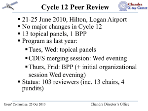 Cycle 12 Peer Review