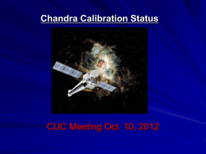 Chandra Calibration Status CUC Meeting Oct. 10, 2012
