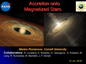 Accretion onto Magnetized Stars