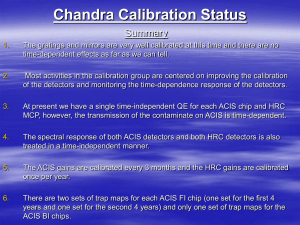 Chandra Calibration Status Summary