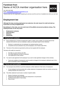 BHP guide to... Employment law the basics