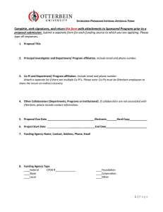 Proposal Approval Form