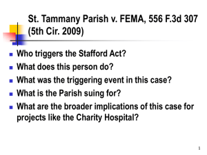 St. Tammany Parish v. FEMA, 556 F.3d 307 (5th Cir. 2009)