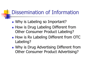 Dissemination of Information.