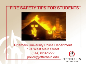 Student Fire Safety Tips