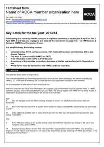 ACCA guide to... key dates for the tax year 2013/2014