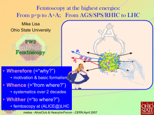 Femtoscopy at the highest energies: Wherefore Whence