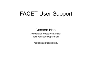 FACET User Support plenary Hast