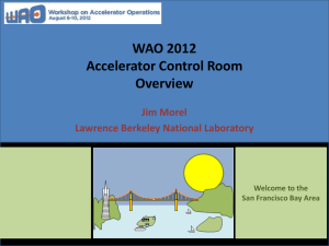 Morel WAO 2012 Control Rooms