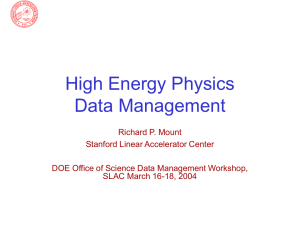 High Energy Physics Data Management