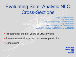 Evaluating Semi-Analytic NLO Cross-Sections
