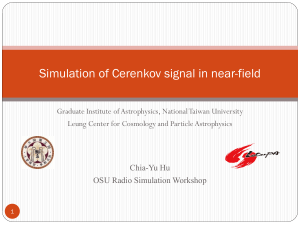 Simulation of Cerenkov signal in near-field (PPT)