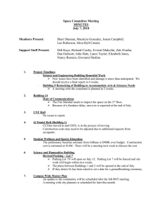 Space Committee Meeting MINUTES July 7, 2010