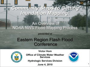 Community Steps to Getting Inundation Mapping - Victor Hom, NWS