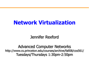 Programmability: Network Virtualization