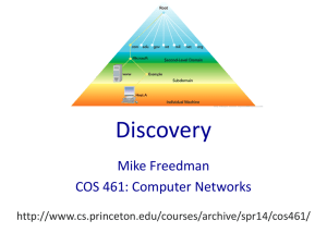 Discovery Mike Freedman COS 461: Computer Networks