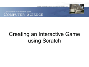 Creating an Interactive Game using Scratch