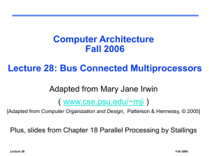 Bus Connected Multiprocessors PowerPoint