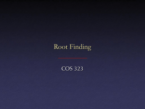 Root finding, 1-d*