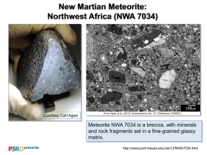 New Martian Meteorite is Similar to Typical Martian Crust