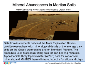 Mineral Abundances in Martian Soils