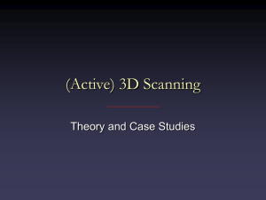 (Active) 3D Scanning Theory and Case Studies
