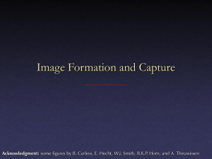 Image Formation and Capture Acknowledgment: