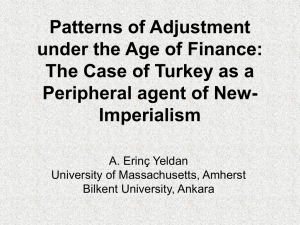 Patterns of Adjustment under the Age of Finance: Peripheral agent of New-