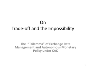 “On Trade-Off and the Impossibility”