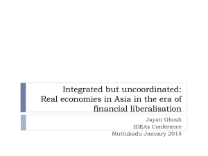 Integrated but uncoordinated: Real economies in Asia in the era of