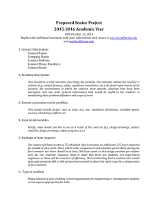 2015 2016 Capstone Projects Request Form