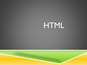 HTML 2013 Powerpoint