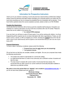 Information for Prospective Instructors