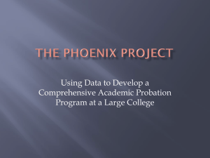 The Phoenix Project: Helping Academically Distressed Students Succeed