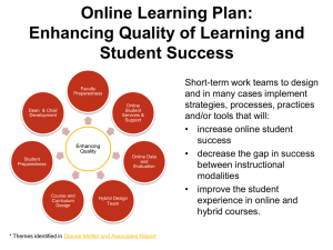 Online Learning Plan - Updated November 2015