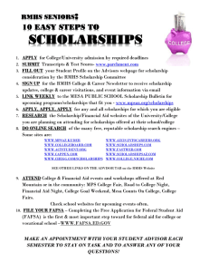 10 easy steps to scholarships