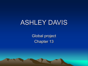ASHLEY DAVIS Global project Chapter 13