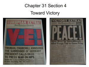 Chapter 31 Section 4 Toward Victory