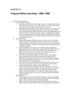 –1500 Tropical Africa and Asia, 1200 CHAPTER 14
