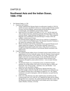 Southwest Asia and the Indian Ocean, –1750 1500 CHAPTER 20