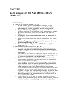 Land Empires in the Age of Imperialism, –1870 1800 CHAPTER 26
