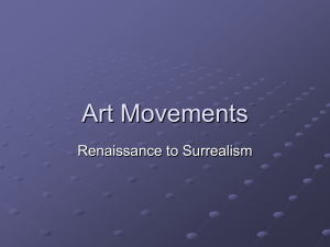 Art Movements Renaissance to Surrealism