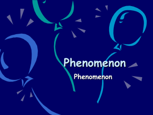 Phenomenon