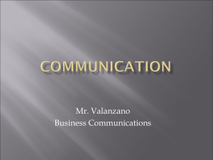Mr. Valanzano Business Communications
