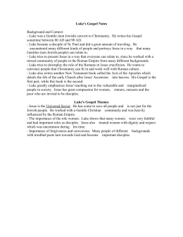 lukes gospel miracles essay Essay writing guide learn the art of brilliant essay writing with help from our teachers learn more. lukes gospel miracles essay Essay writing guide learn the art of brilliant essay writing with help from our teachers learn more.