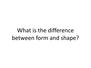 What is the difference between form and shape?